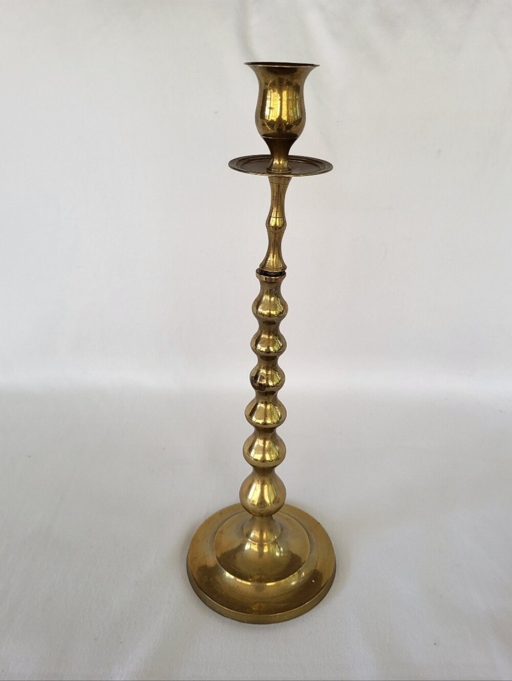 Vintage Brass 3-Arm Candelabra Candle Holder - Picture 4 of 5